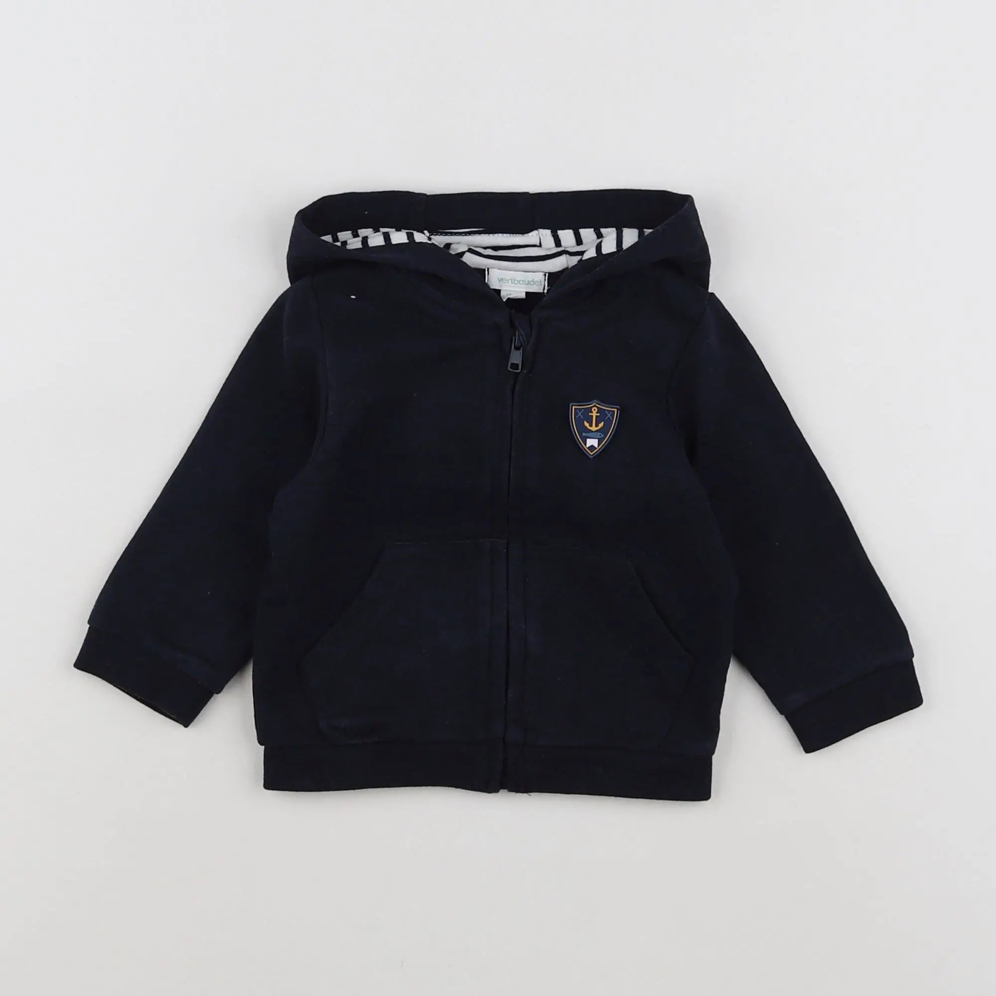 Vertbaudet - sweat bleu - 6 mois