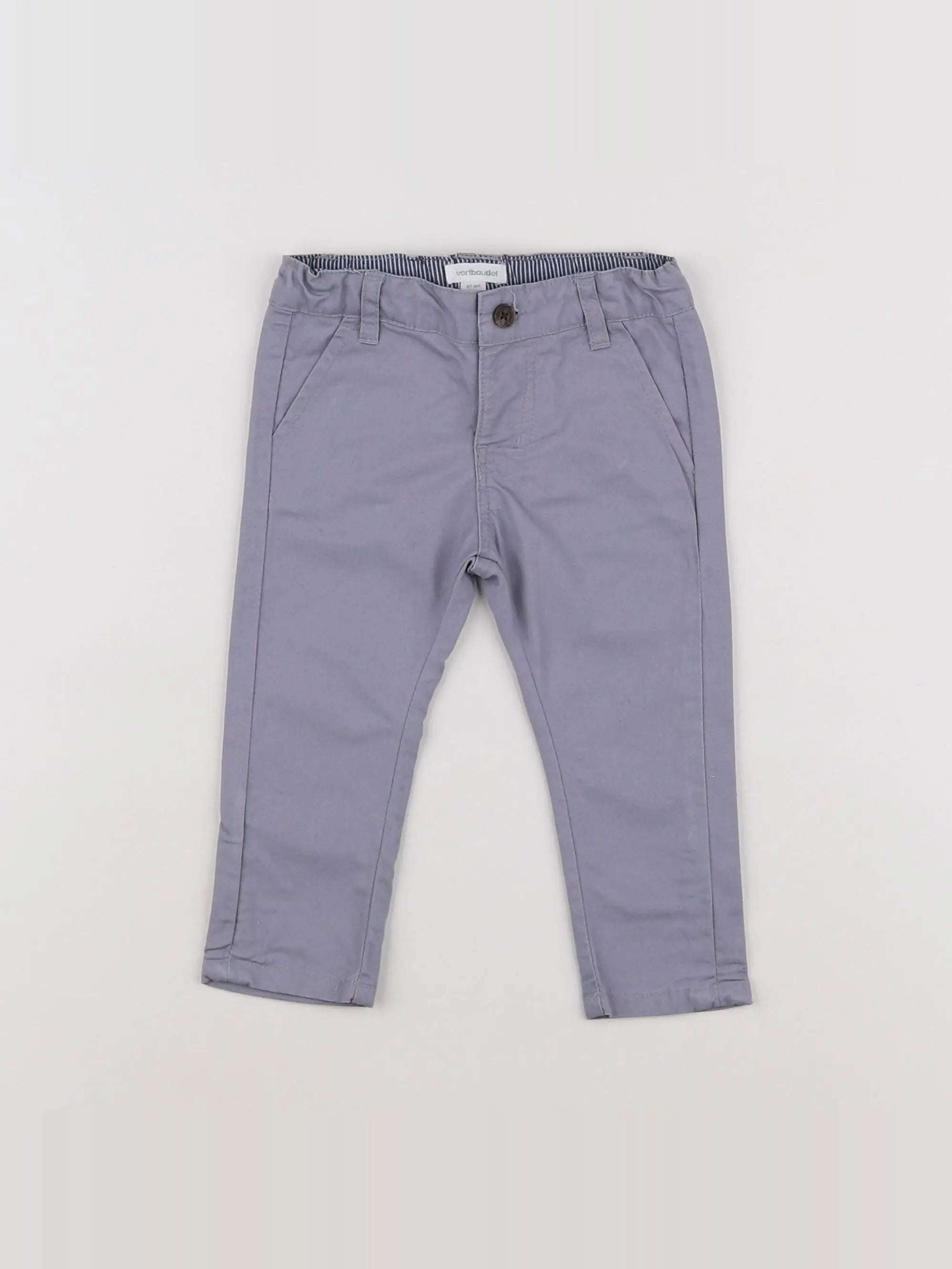 Vertbaudet - pantalon gris - 6 mois