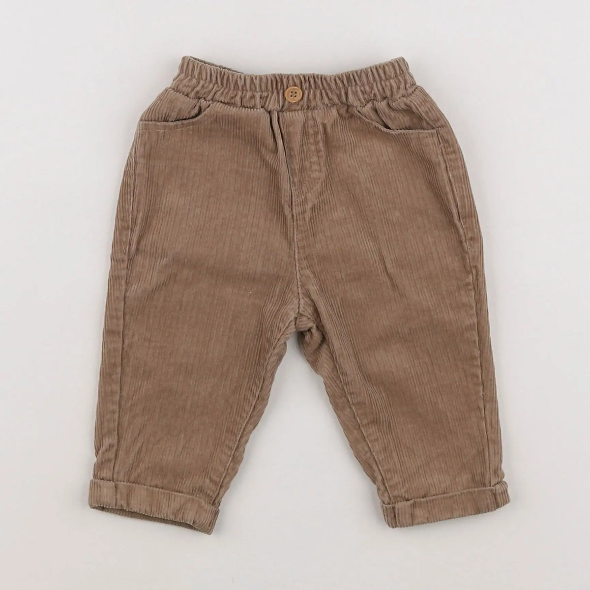 Vertbaudet - pantalon marron - 6 mois