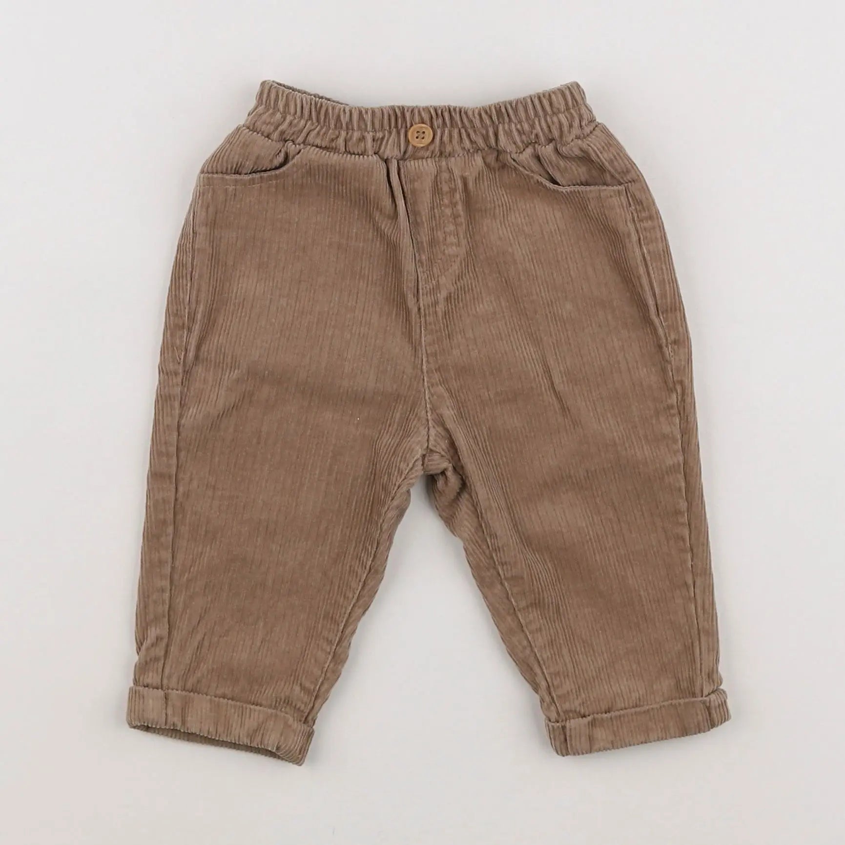 Vertbaudet - pantalon marron - 6 mois
