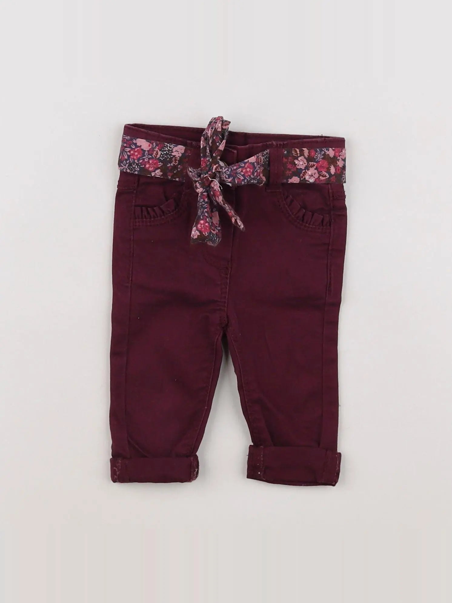 Tape à l'oeil - pantalon rouge - 3 mois
