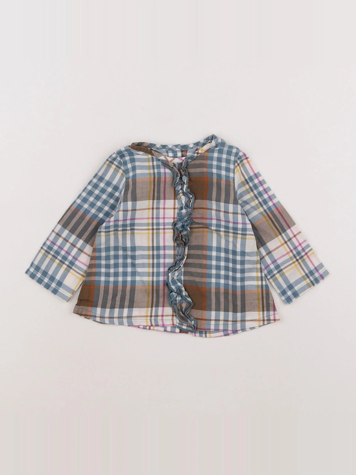 Petit Bateau - blouse multicolore - 6 mois