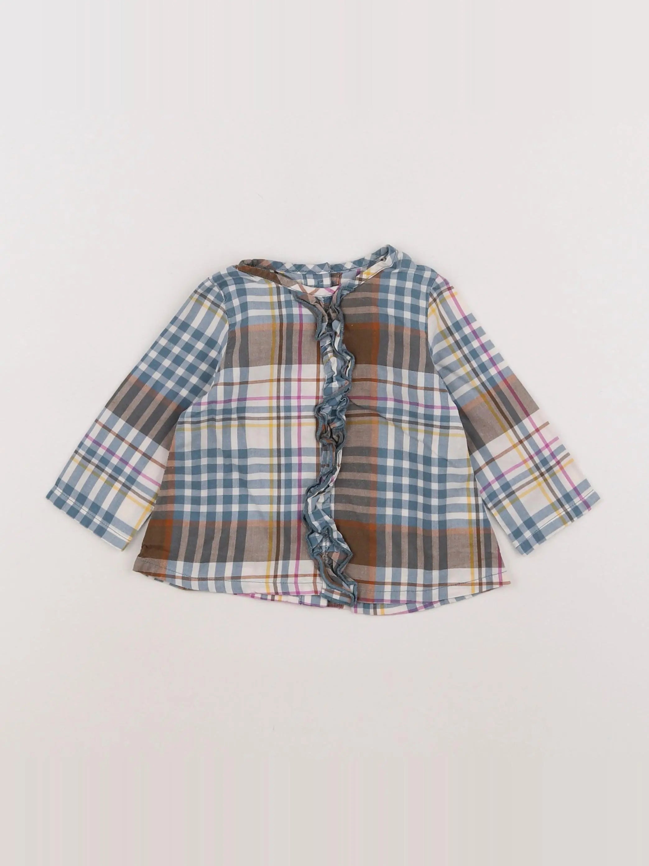 Petit Bateau - blouse multicolore - 6 mois