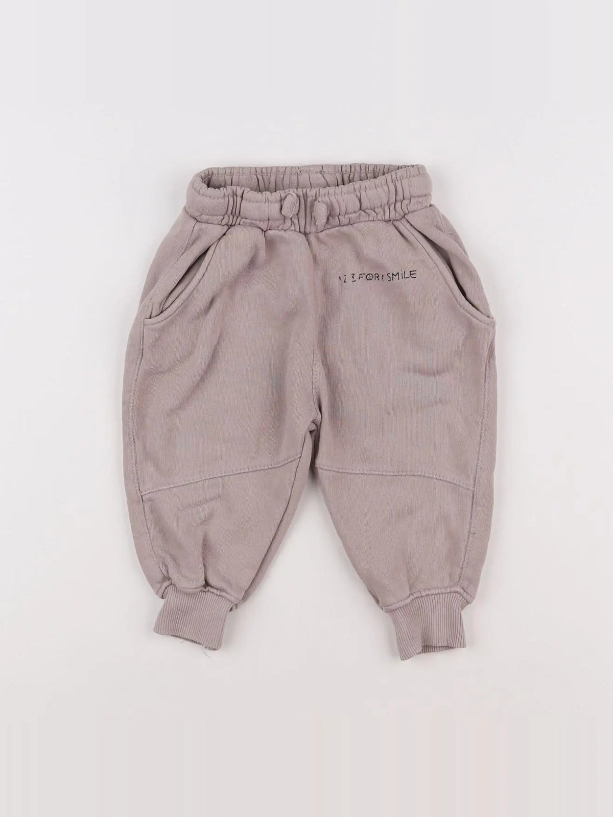 Zara - jogging taupe - 9/12 mois
