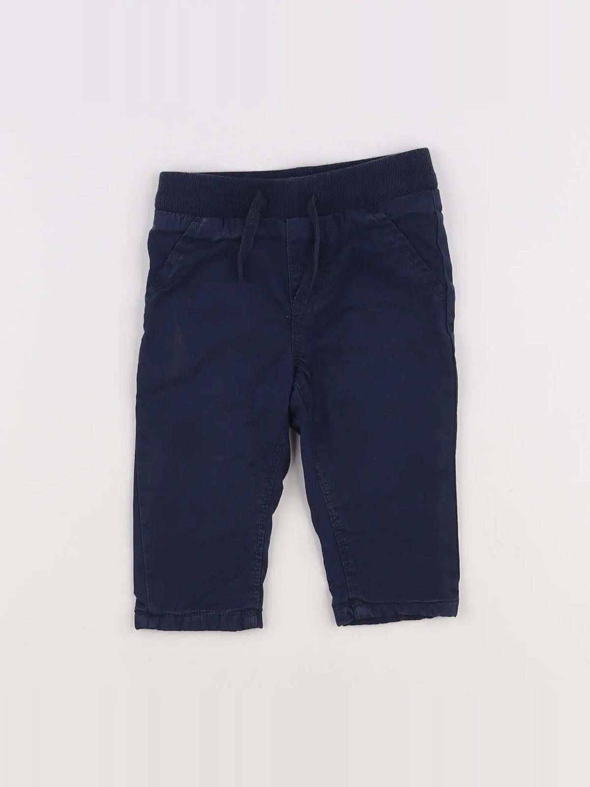 H&M - pantalon bleu - 3/6 mois