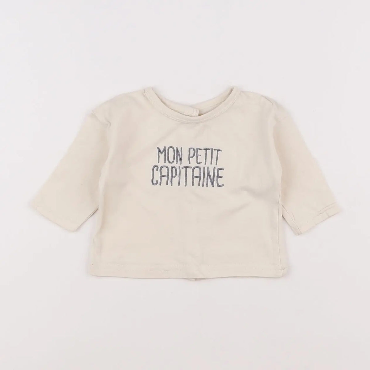 Vertbaudet - tee-shirt beige - 3 mois