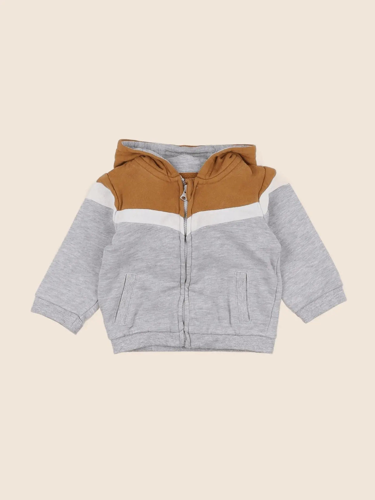 Vertbaudet - sweat gris - 6 mois
