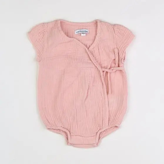 Vertbaudet - combinaison rose - 3 mois