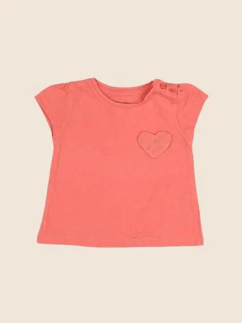 Vertbaudet - tee-shirt rose - 6 mois