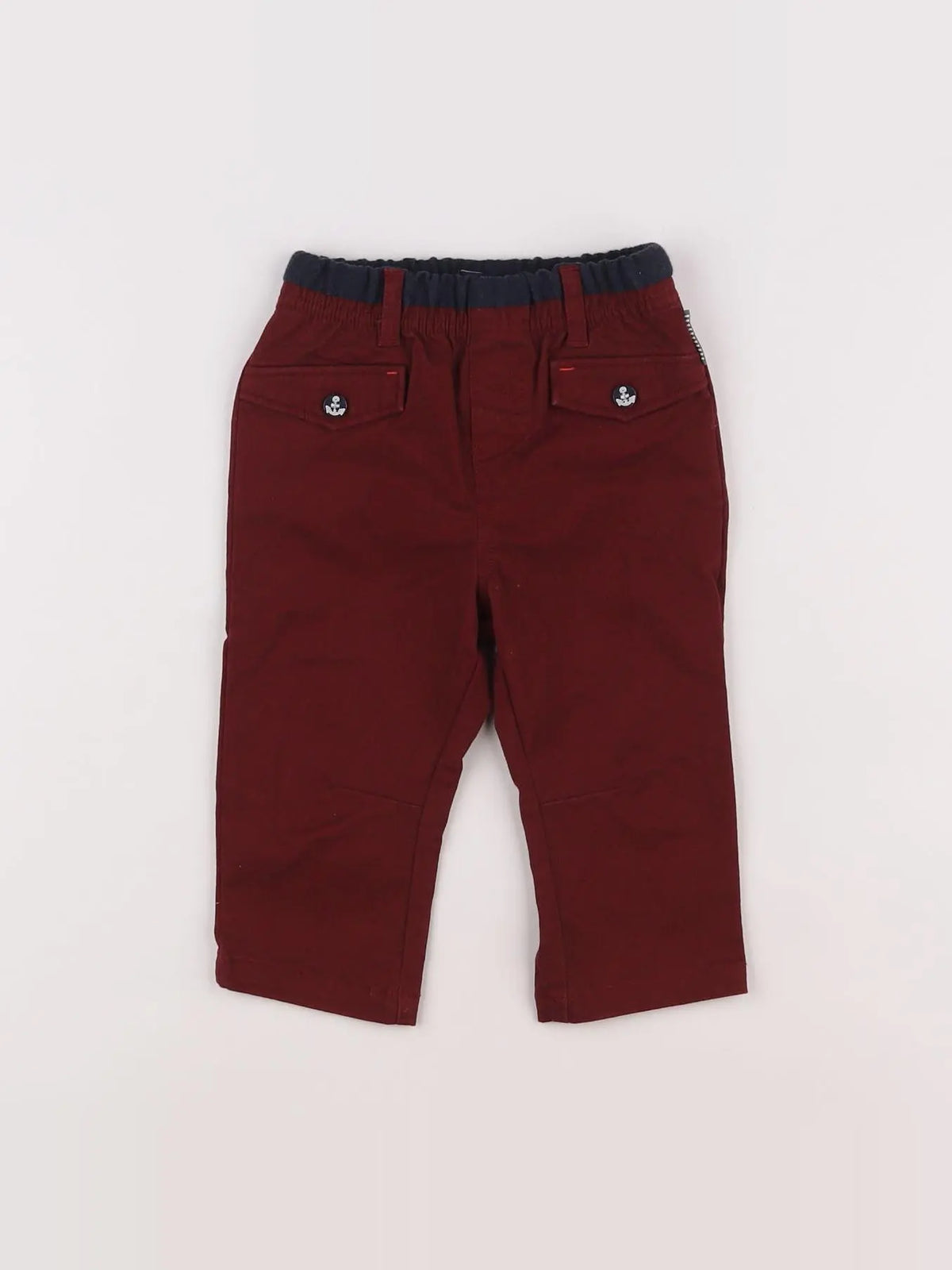 Terre de marins - pantalon rouge - 12 mois