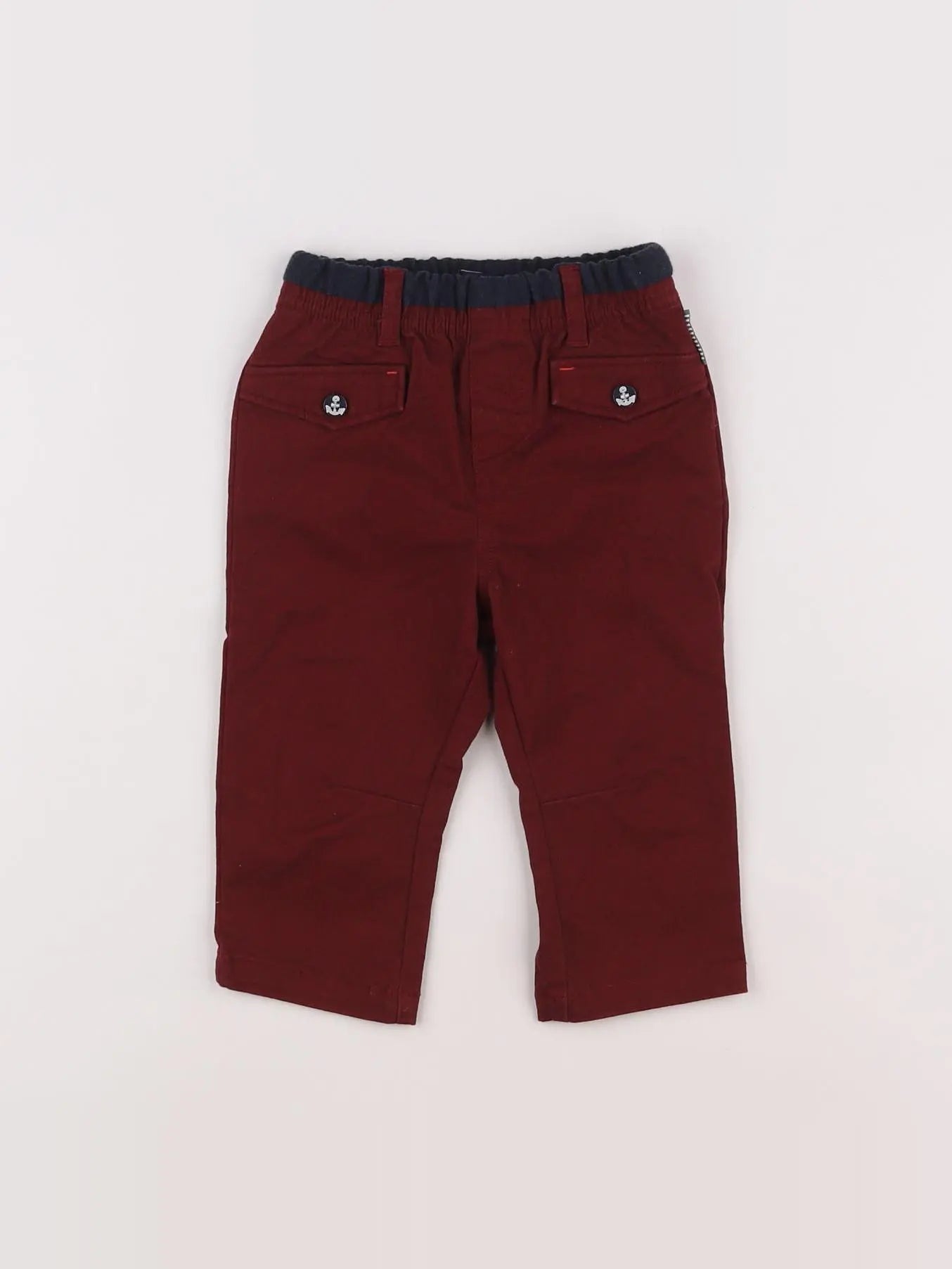 Terre de marins - pantalon rouge - 12 mois