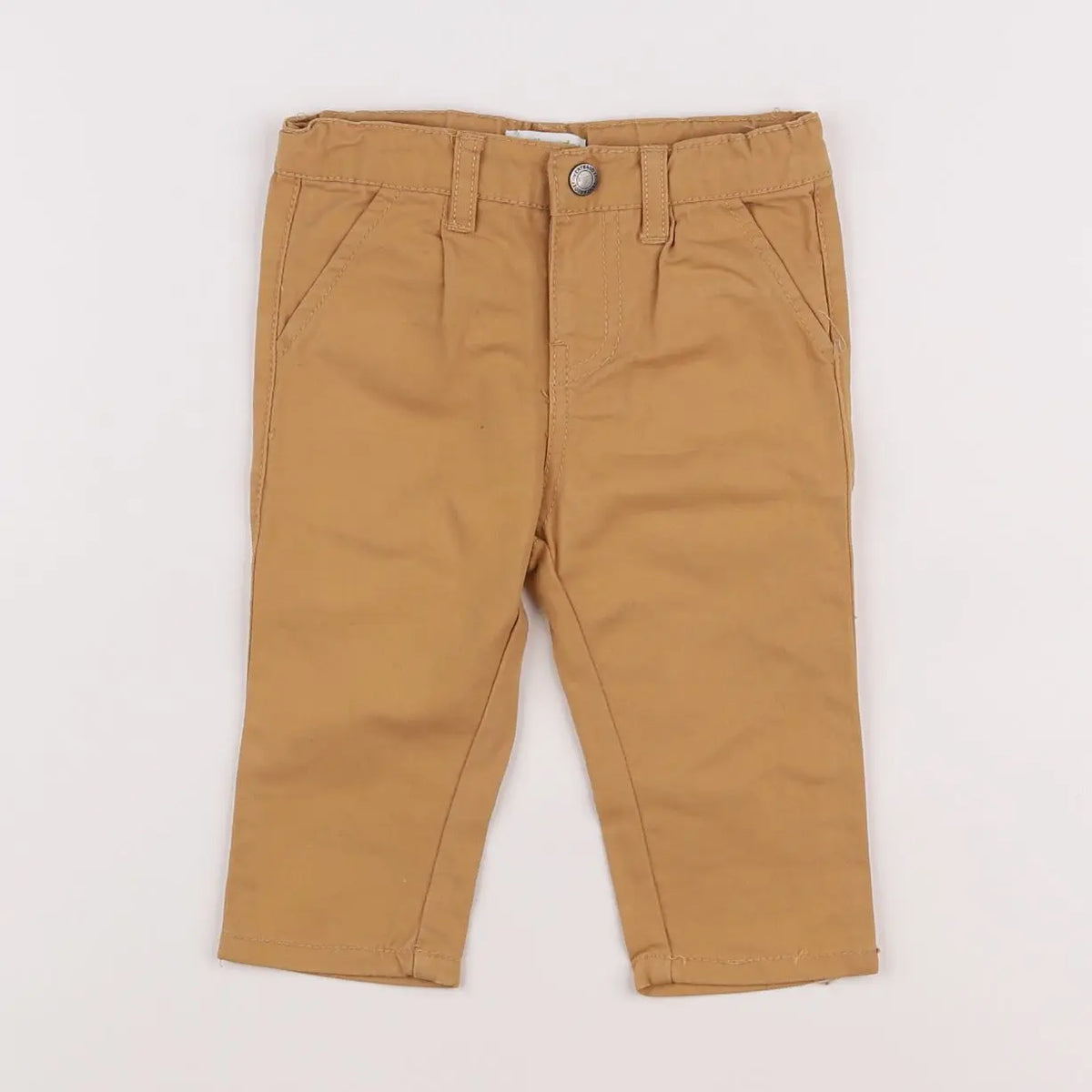 Vertbaudet - pantalon jaune - 9 mois