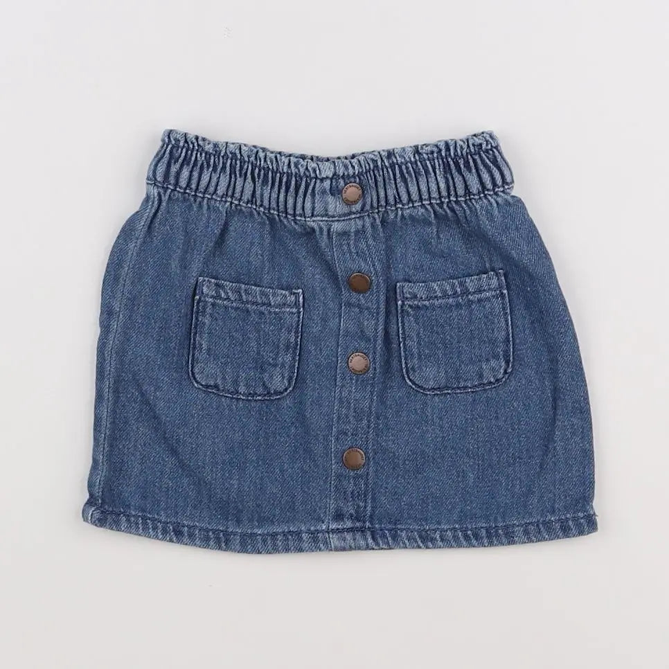 Vertbaudet - jupe bleu - 6 mois