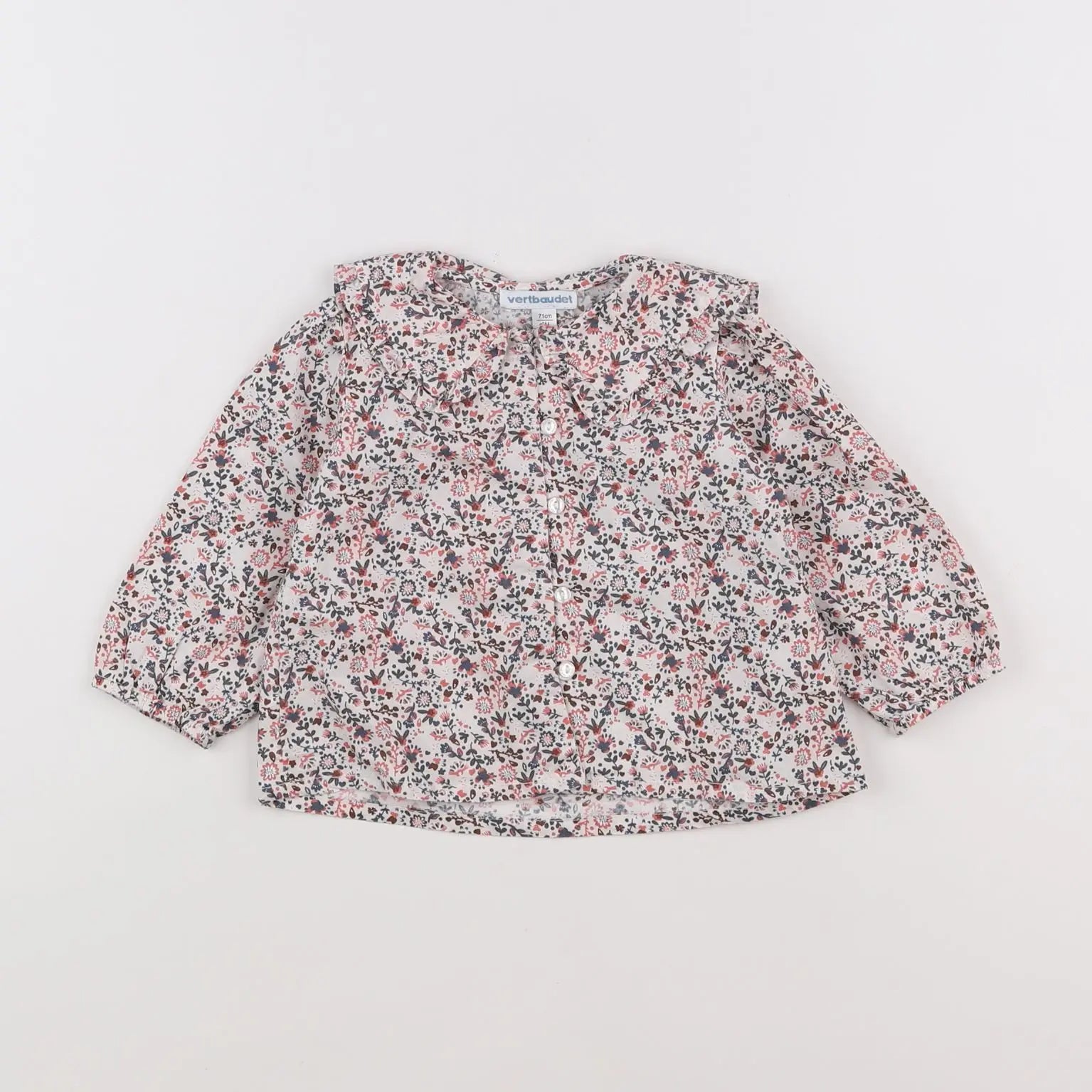 Vertbaudet - blouse multicolore - 9 mois