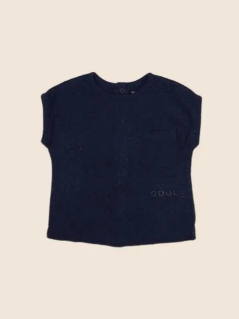 Vertbaudet - tee-shirt bleu - 3 mois