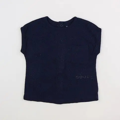 Vertbaudet - tee-shirt bleu - 3 mois