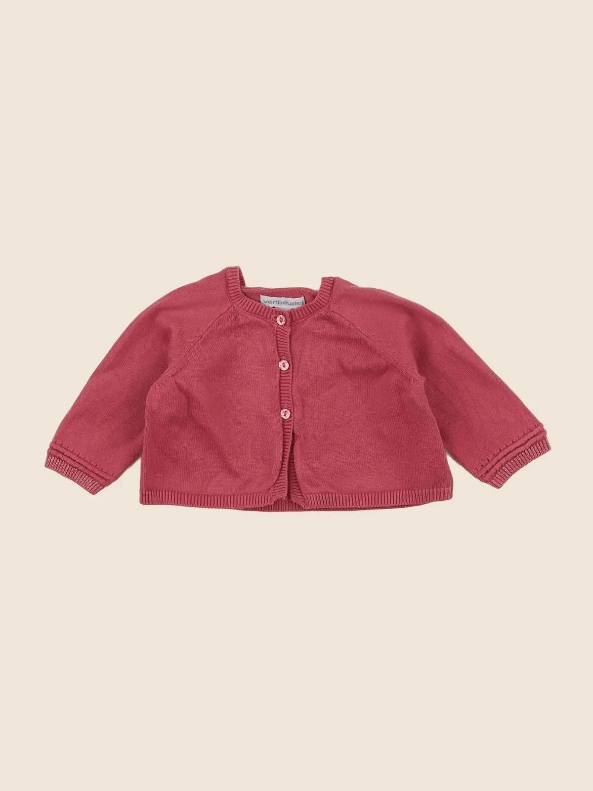 Vertbaudet - gilet rose - 3 mois