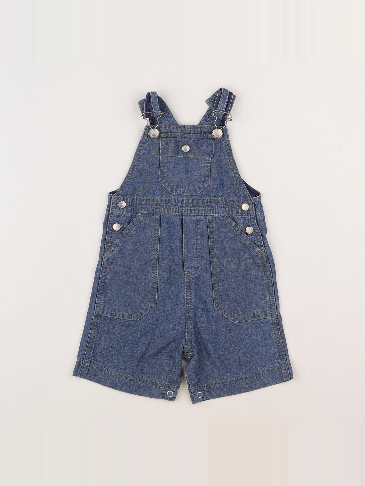 Petit Bateau - salopette bleu - 6 mois