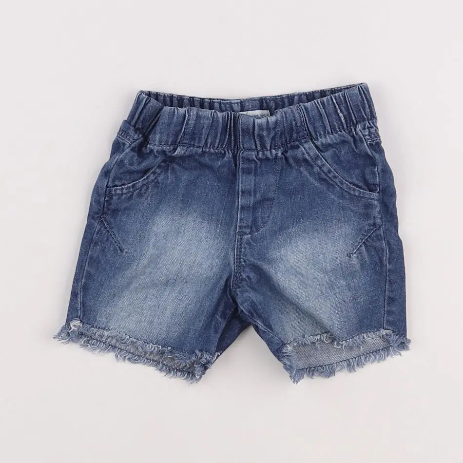 Vertbaudet - short bleu - 9 mois