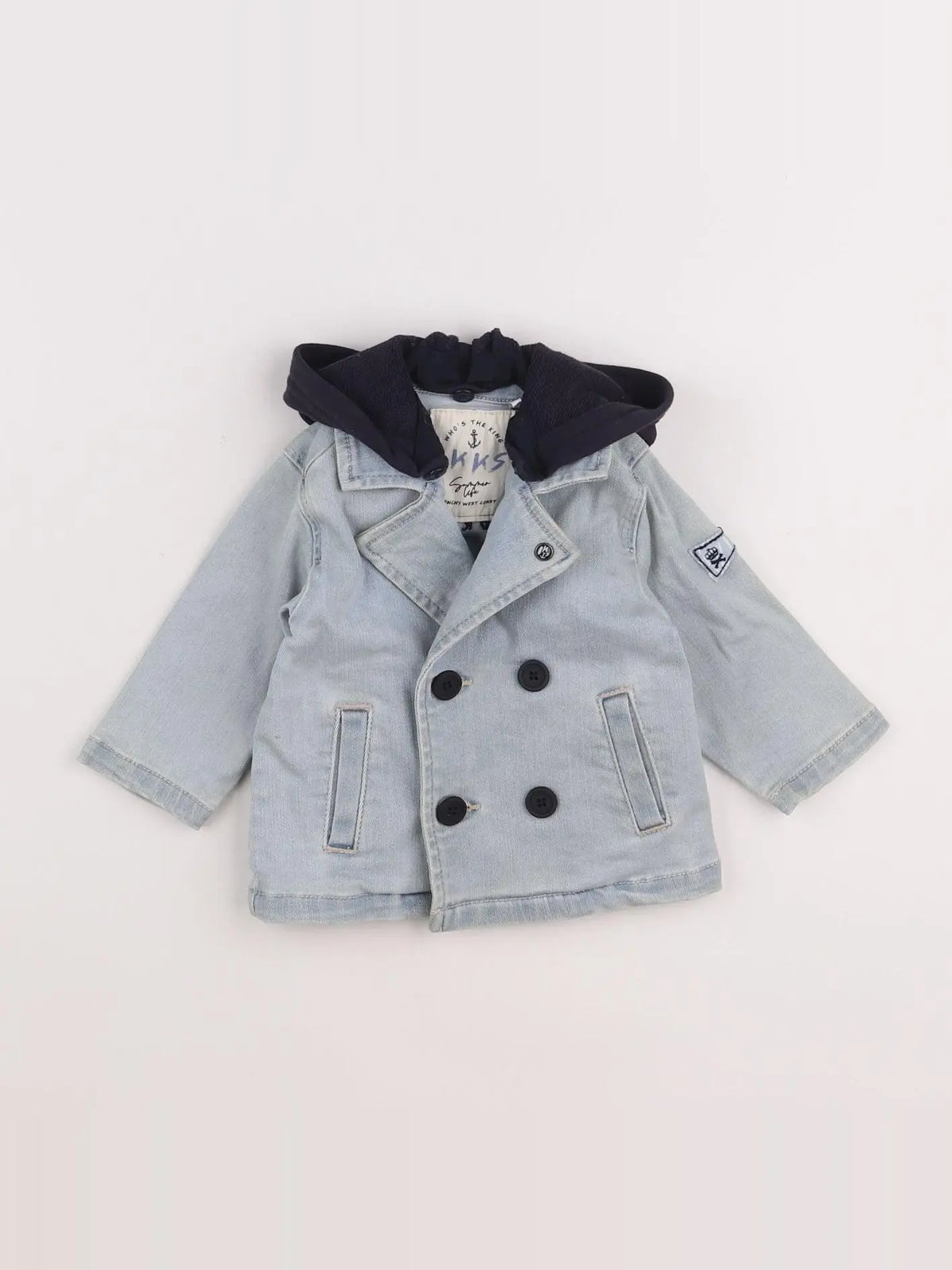IKKS - veste bleu - 6 mois