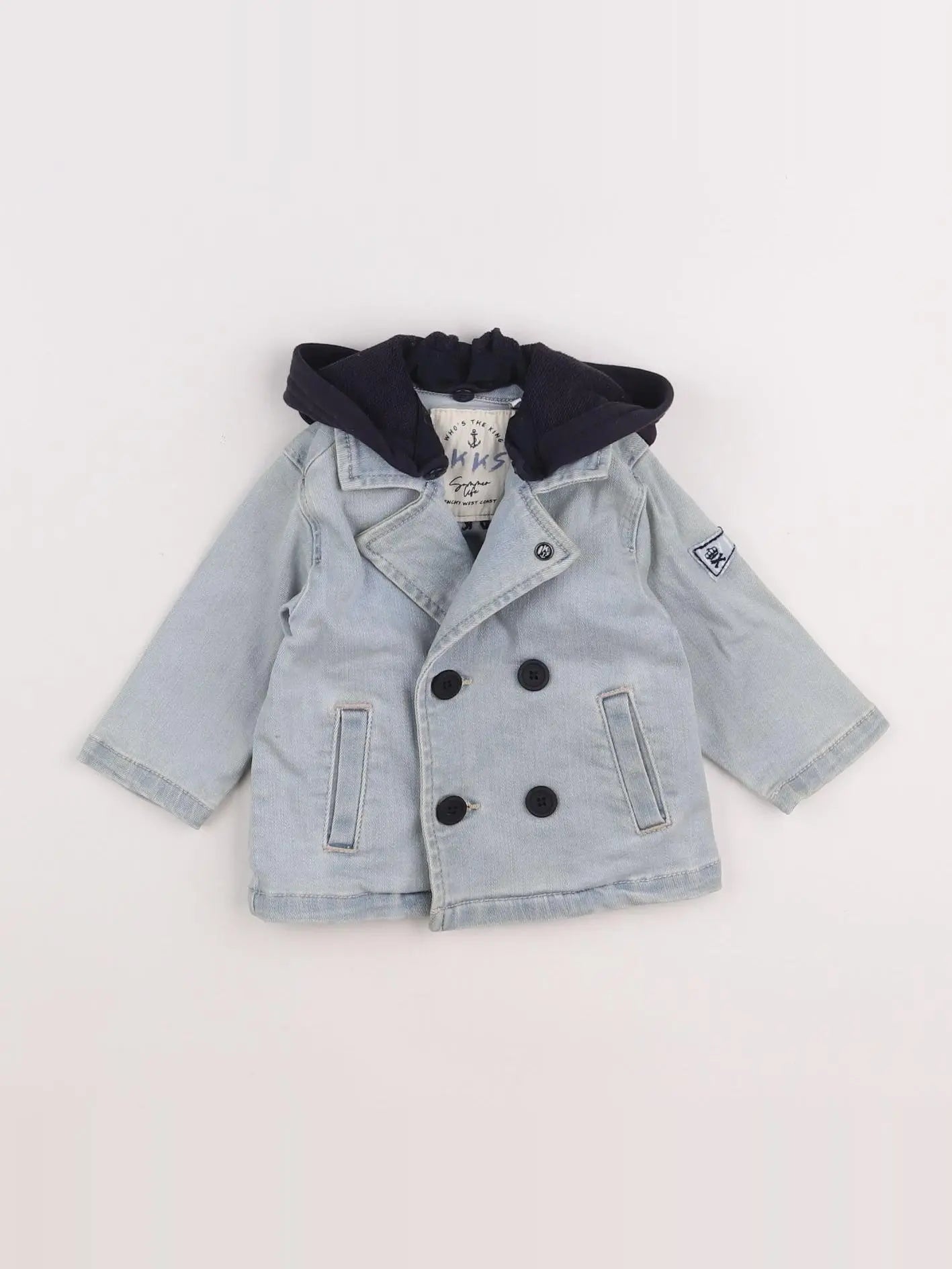 IKKS - veste bleu - 6 mois