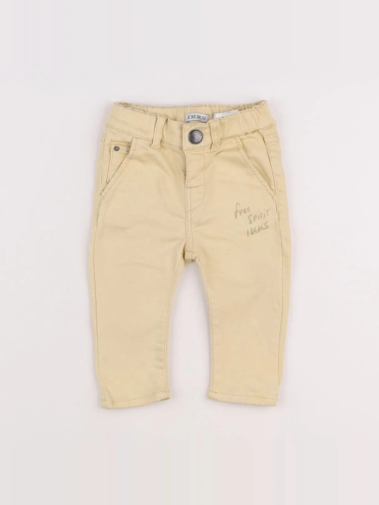 IKKS - pantalon jaune - 6 mois