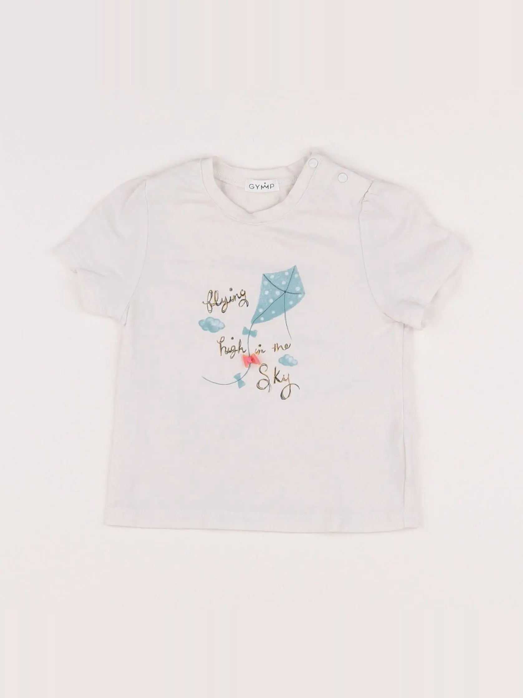 Gymp - tee-shirt blanc, multicolore - 9 mois