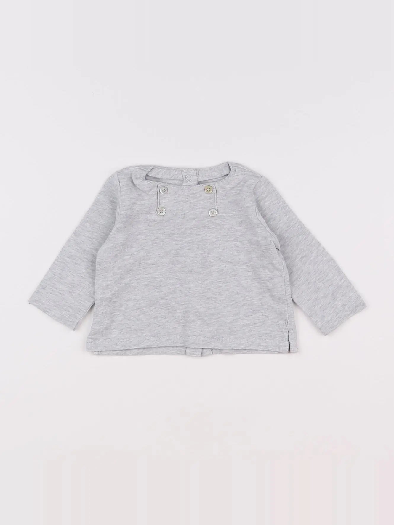 Natalys - tee-shirt gris - 6 mois