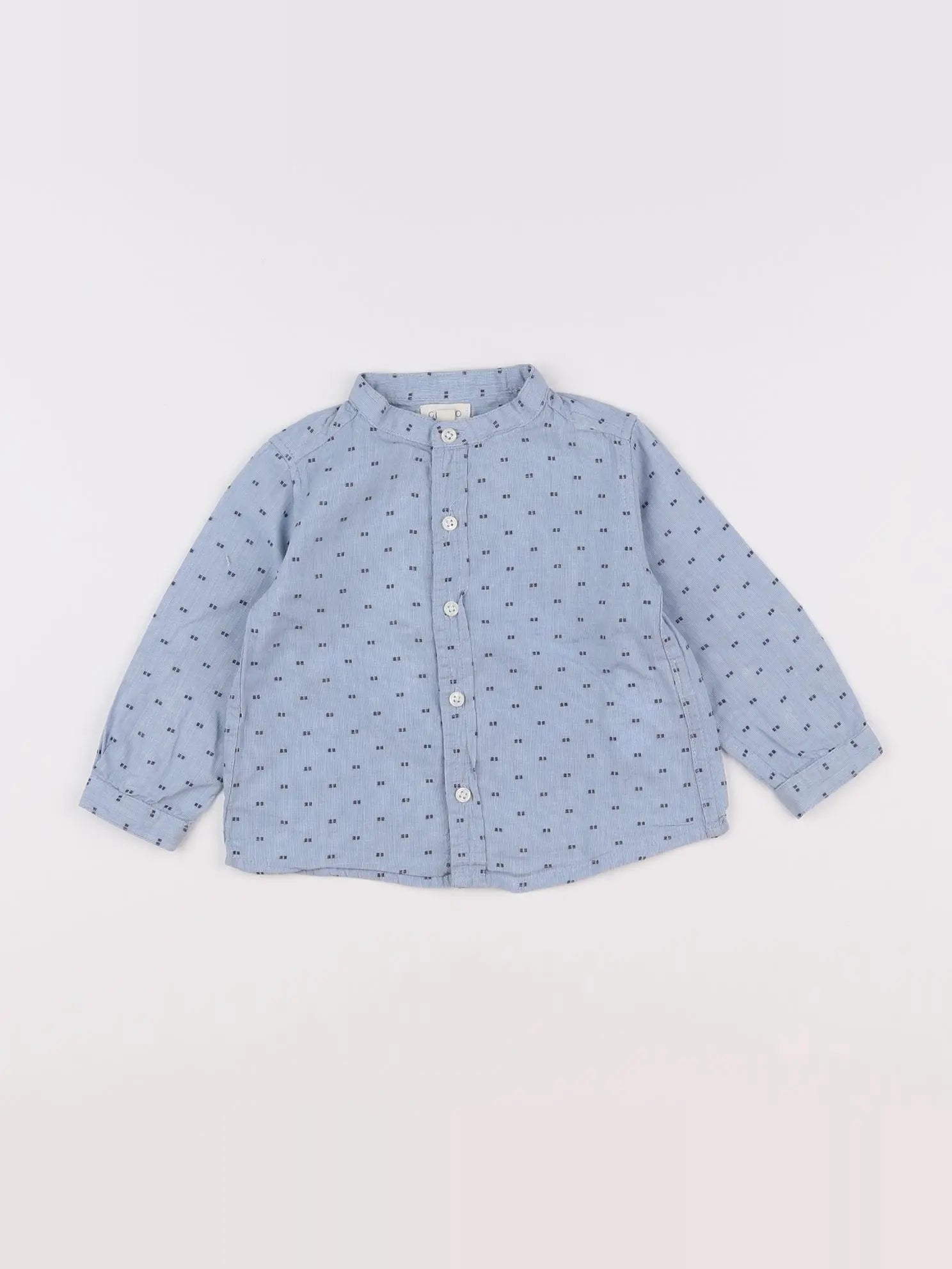 Gocco - chemise bleu - 9/12 mois