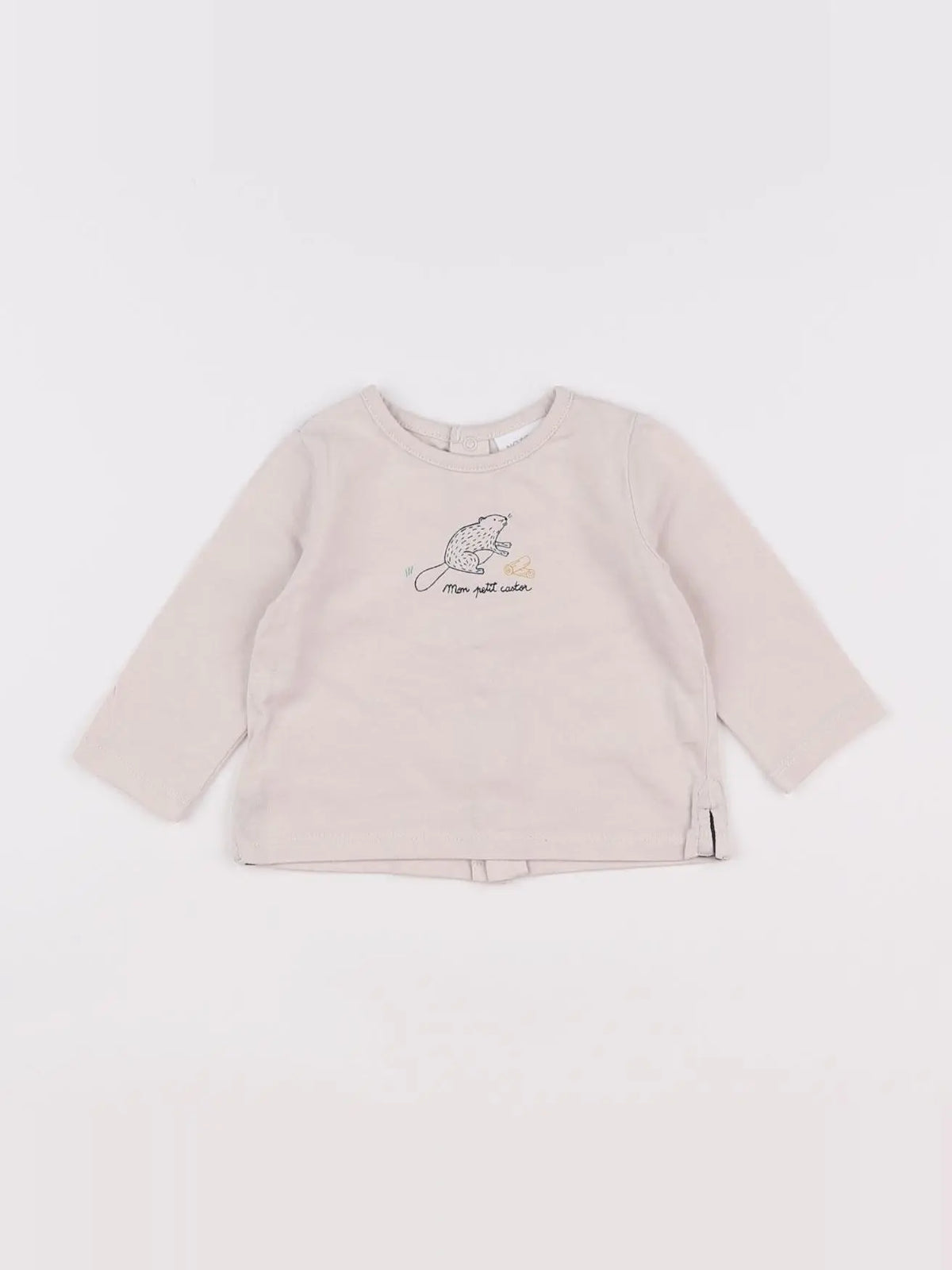Natalys - tee-shirt beige - 3 mois