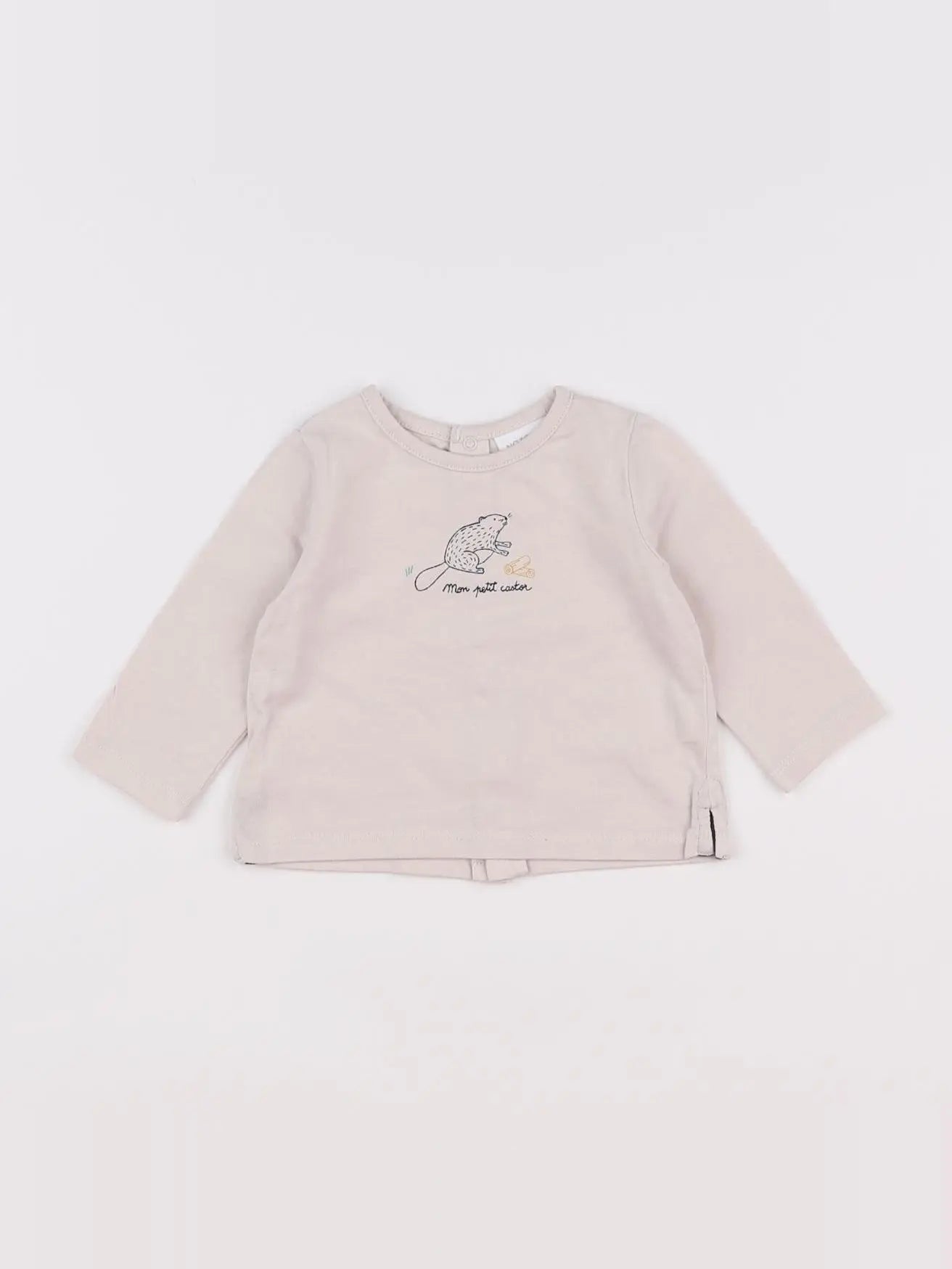Natalys - tee-shirt beige - 3 mois