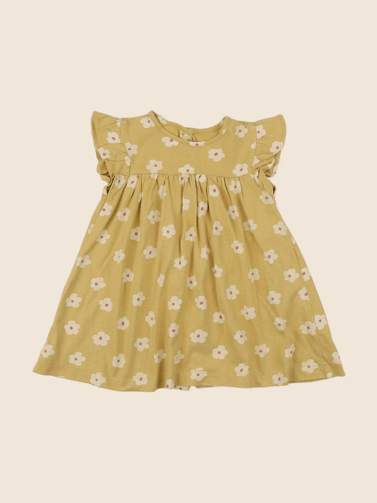 Vertbaudet - robe jaune, multicolore - 18 mois
