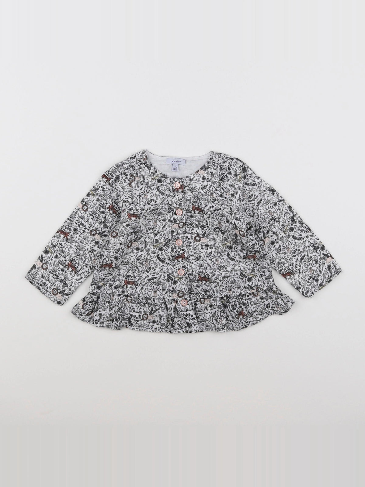 Absorba - blouse blanc - 12 mois