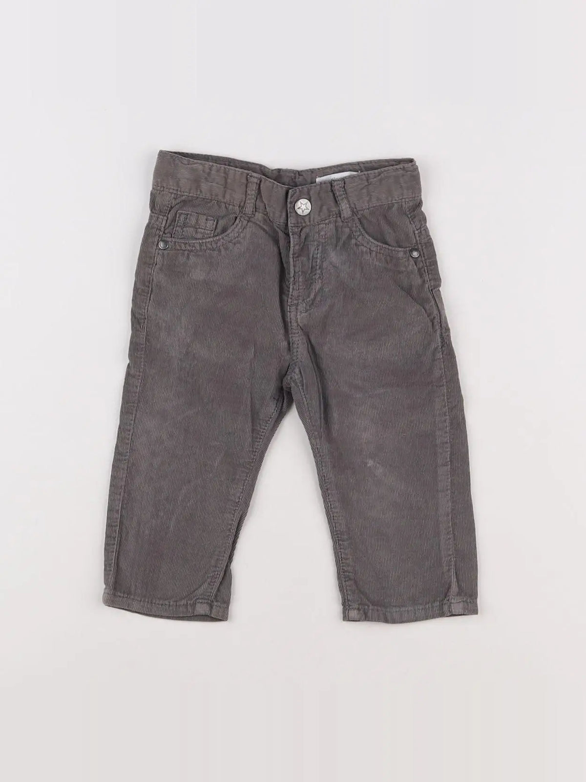 Vertbaudet - pantalon gris - 9 mois