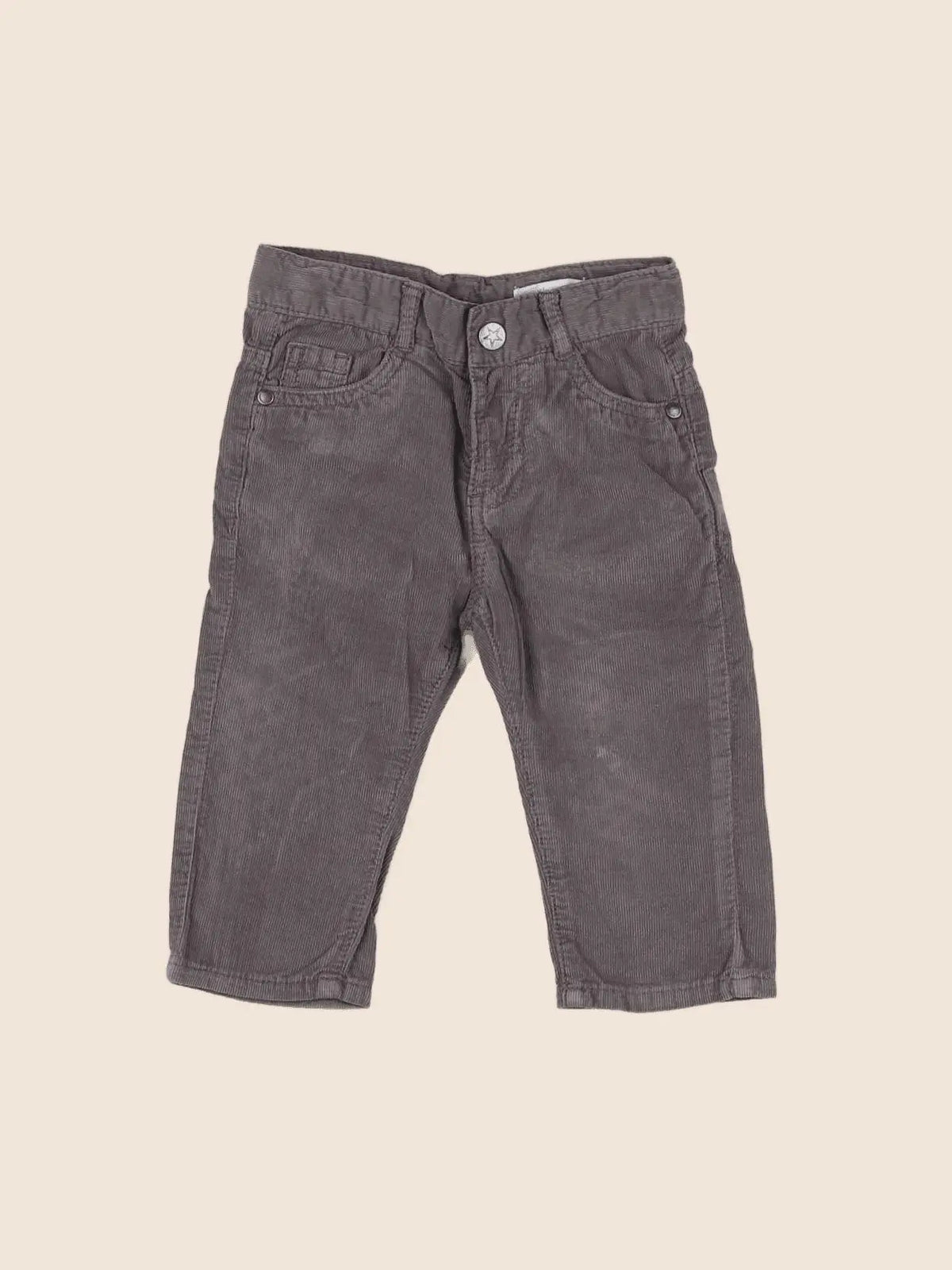 Vertbaudet - pantalon gris - 9 mois