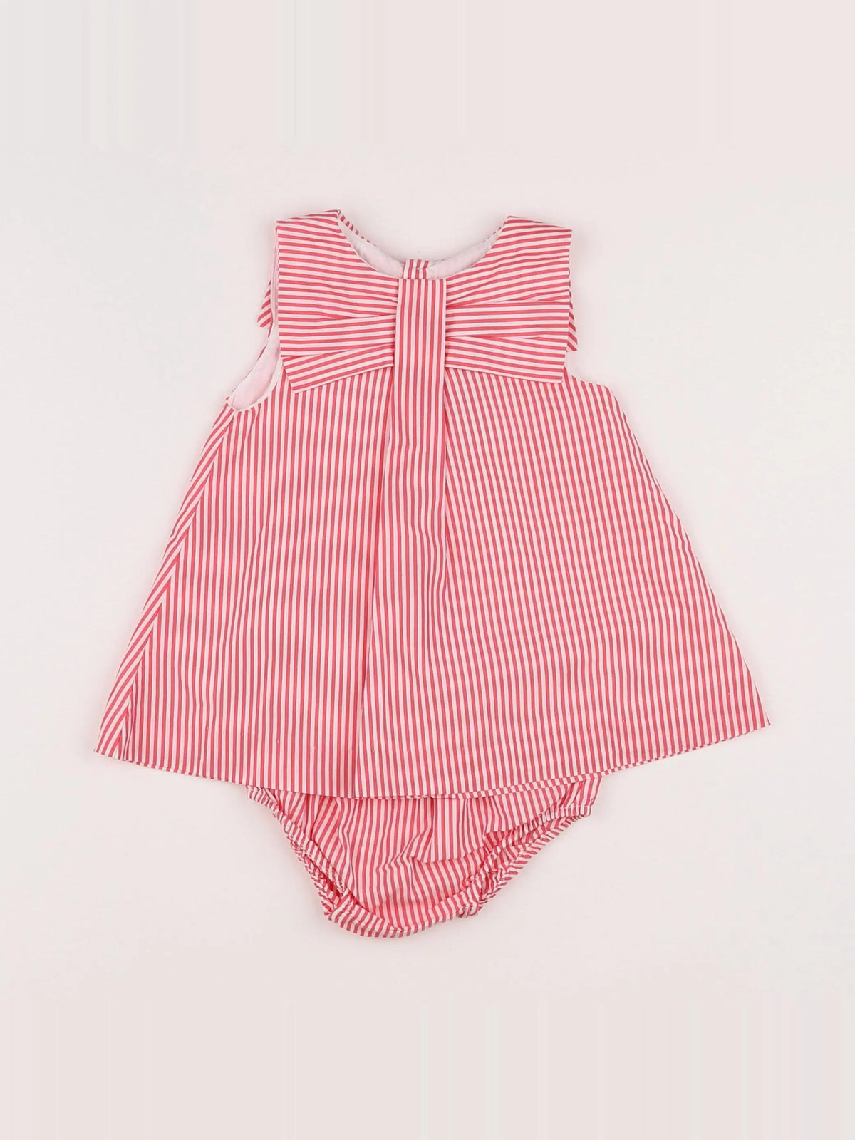 Jacadi - robe blanc, rouge - 6 mois