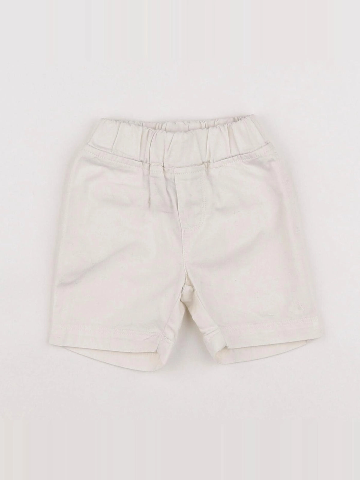Petit Bateau - short blanc - 12 mois