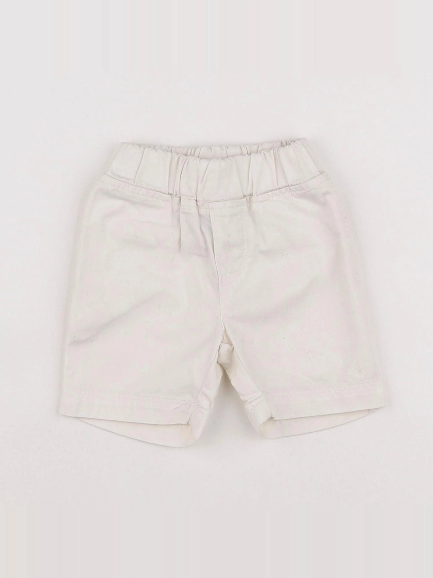 Petit Bateau - short blanc - 12 mois