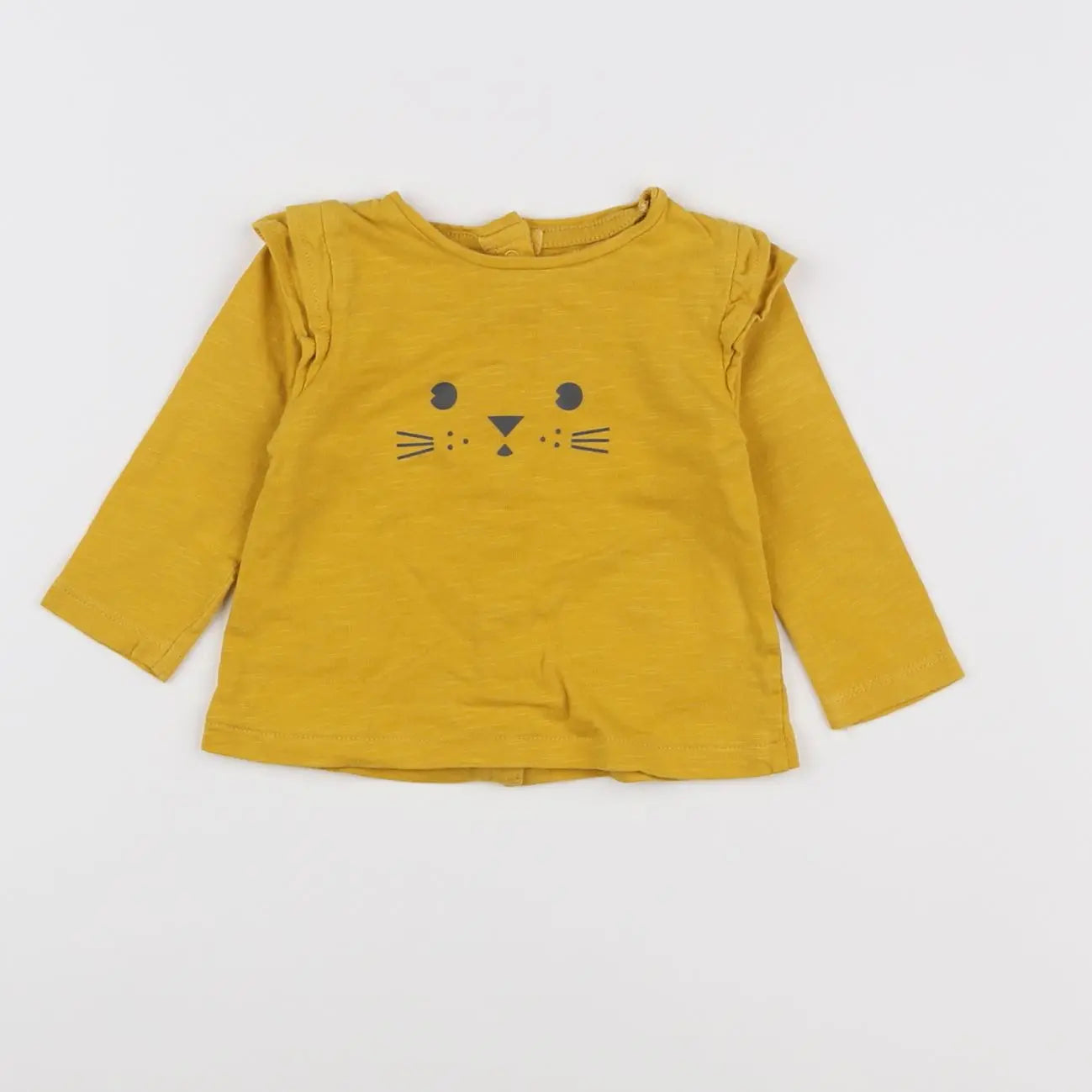 Vertbaudet - tee-shirt jaune - 6 mois