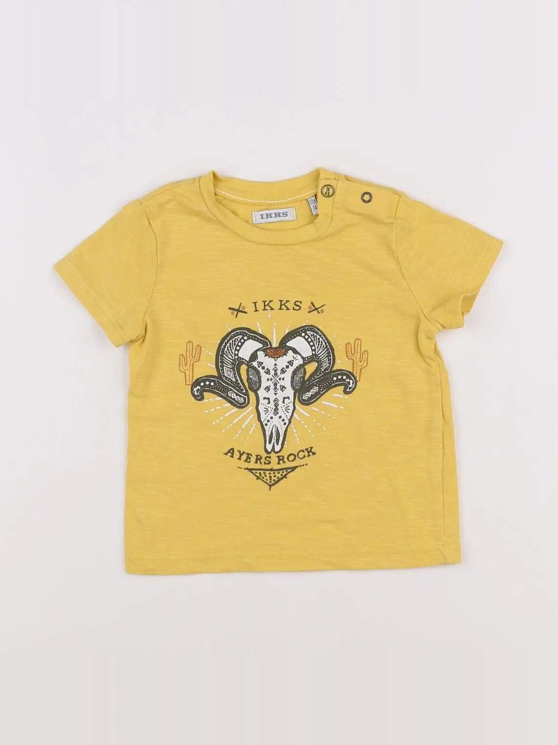 IKKS - tee-shirt jaune - 12 mois