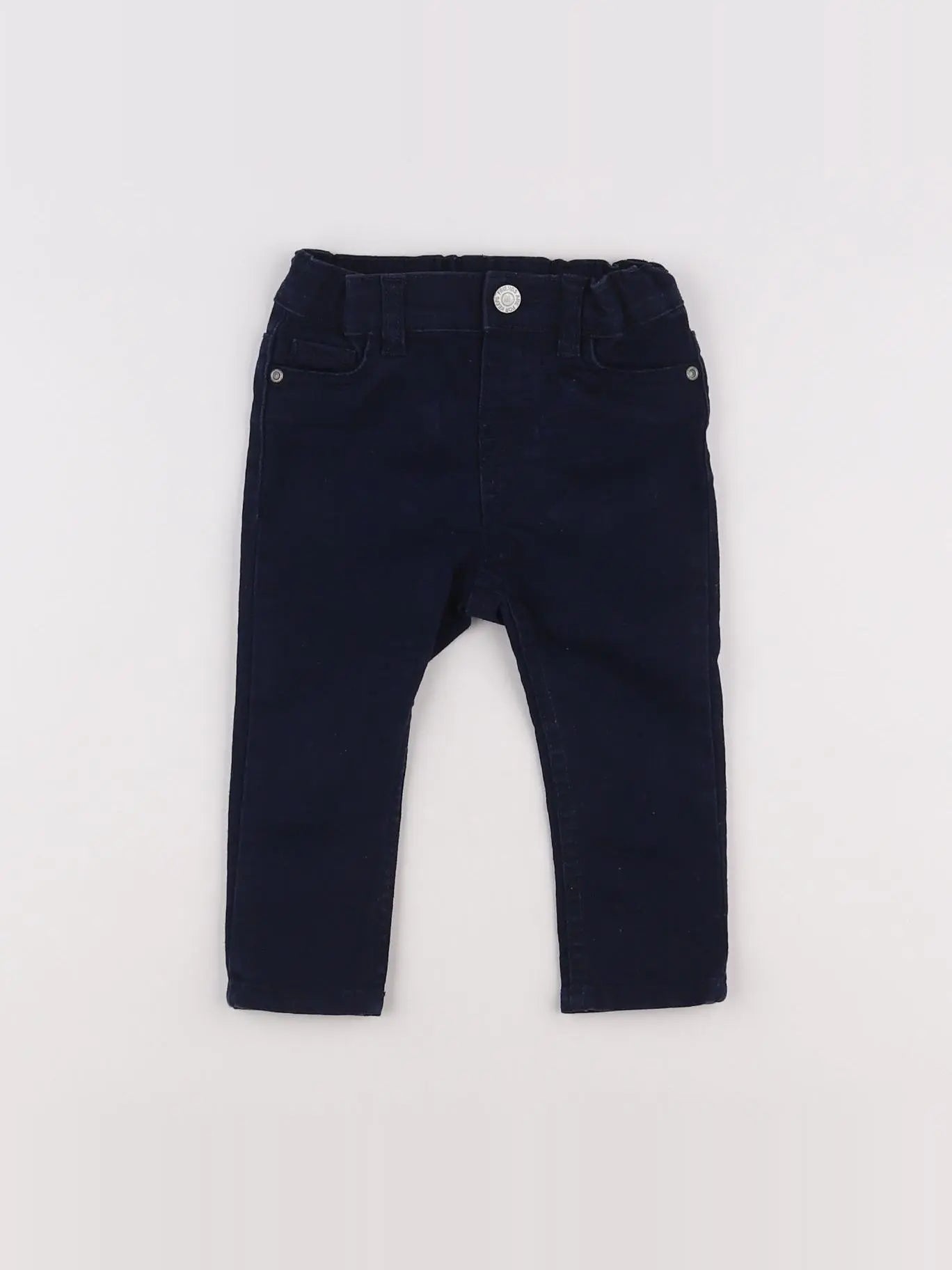 H&M - pantalon bleu - 6/9 mois