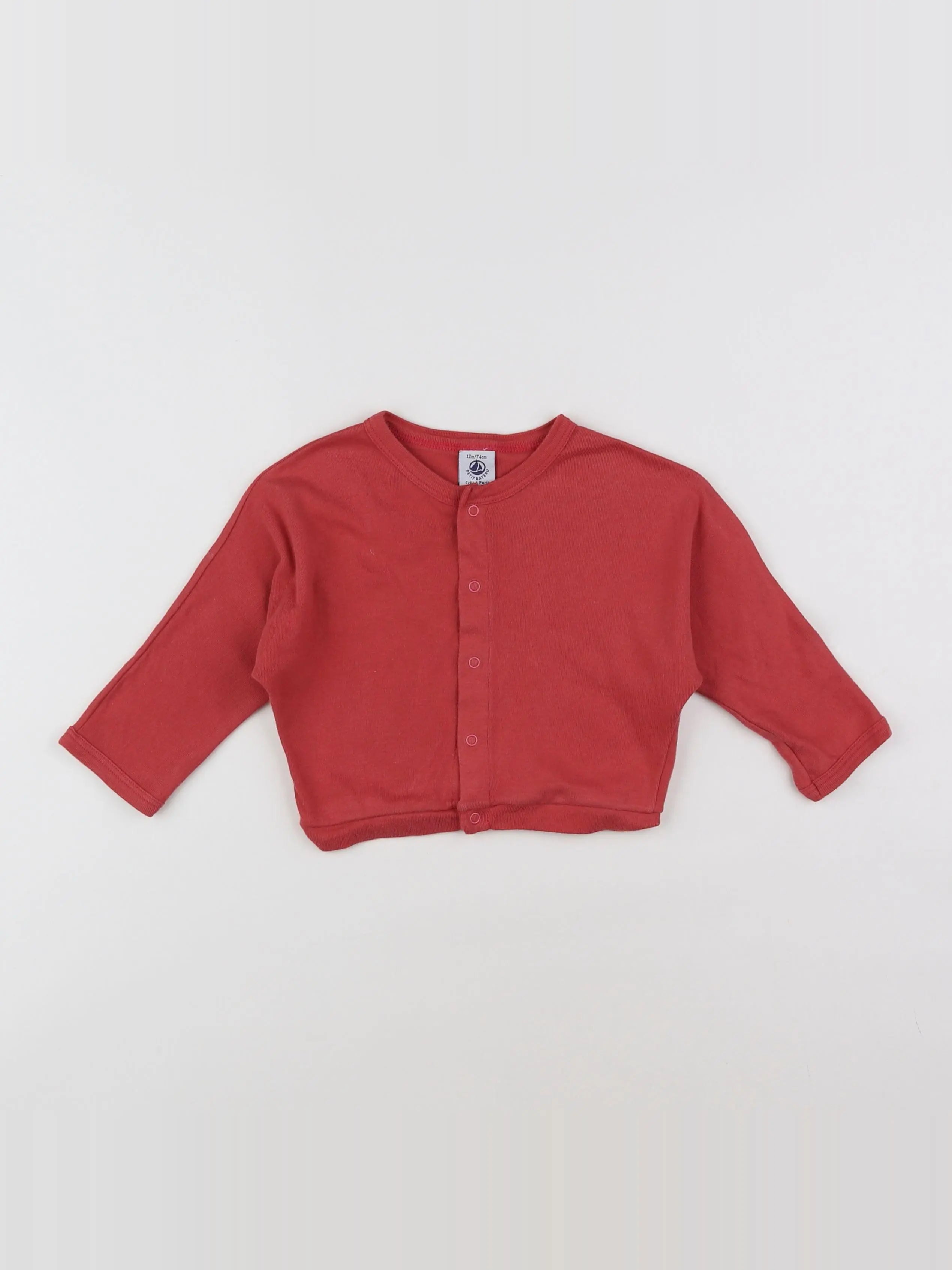 Petit Bateau - tee-shirt rose - 12 mois