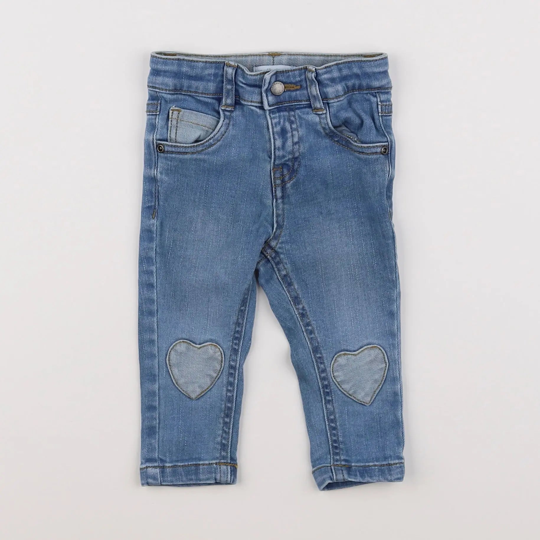 Vertbaudet - jean bleu - 9 mois