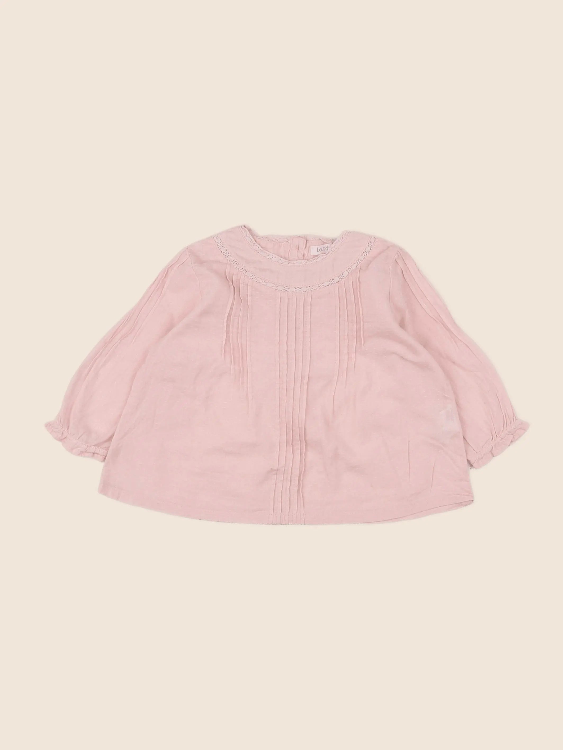 Boutchou - blouse rose - 6 mois