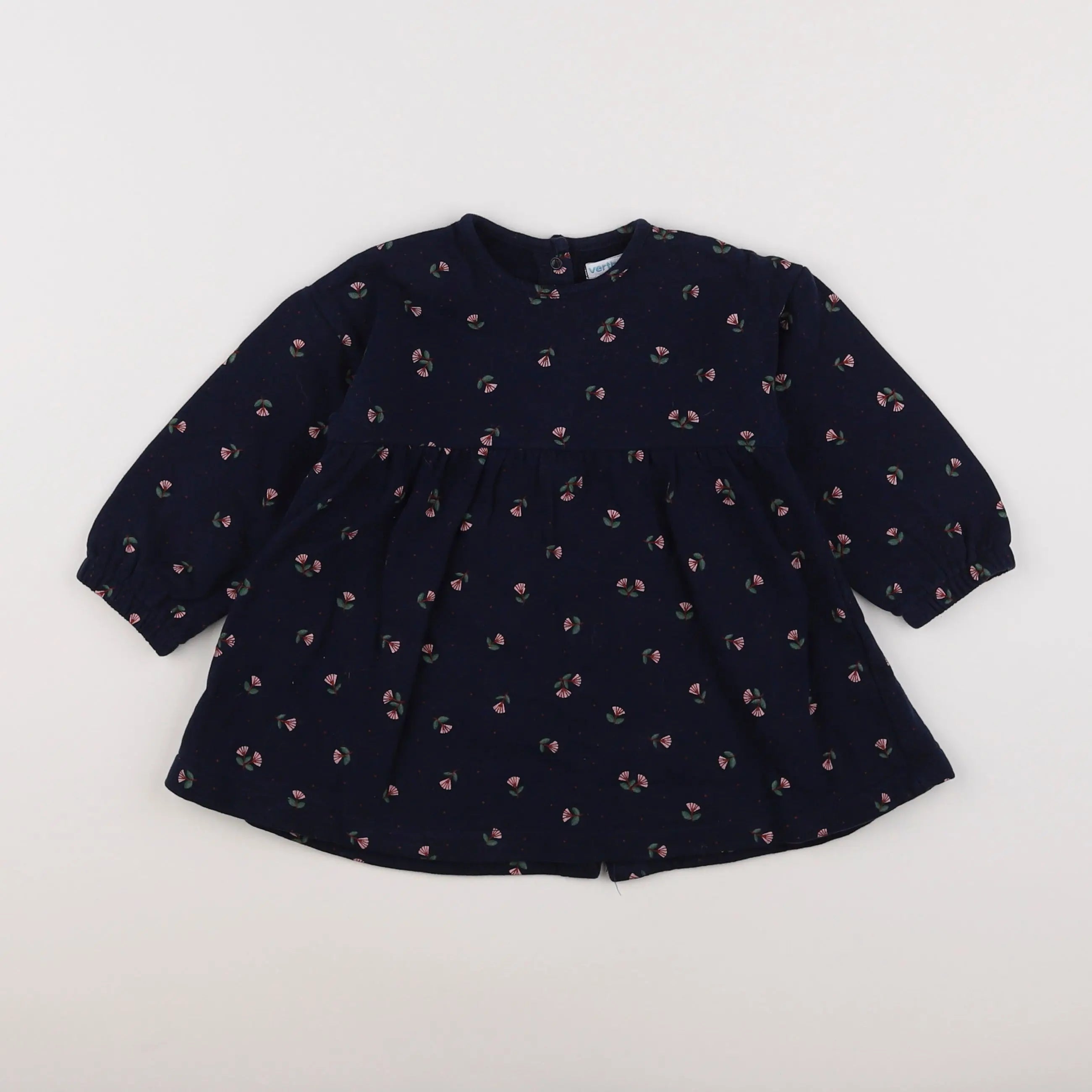 Vertbaudet - robe bleu - 18 mois