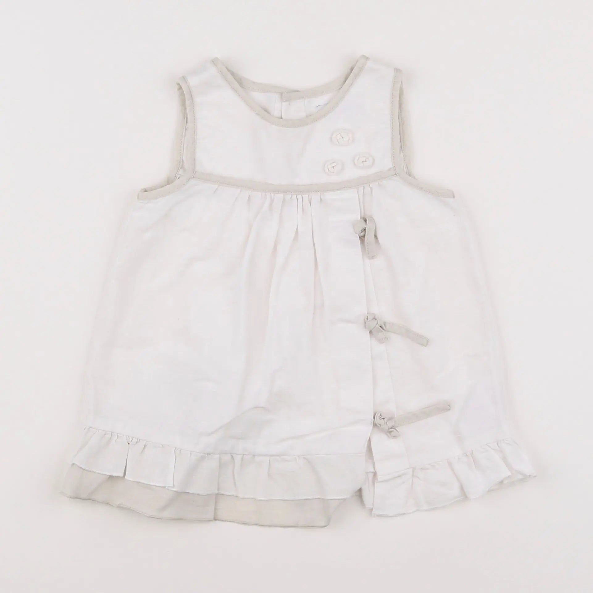 Vertbaudet - robe beige - 18 mois