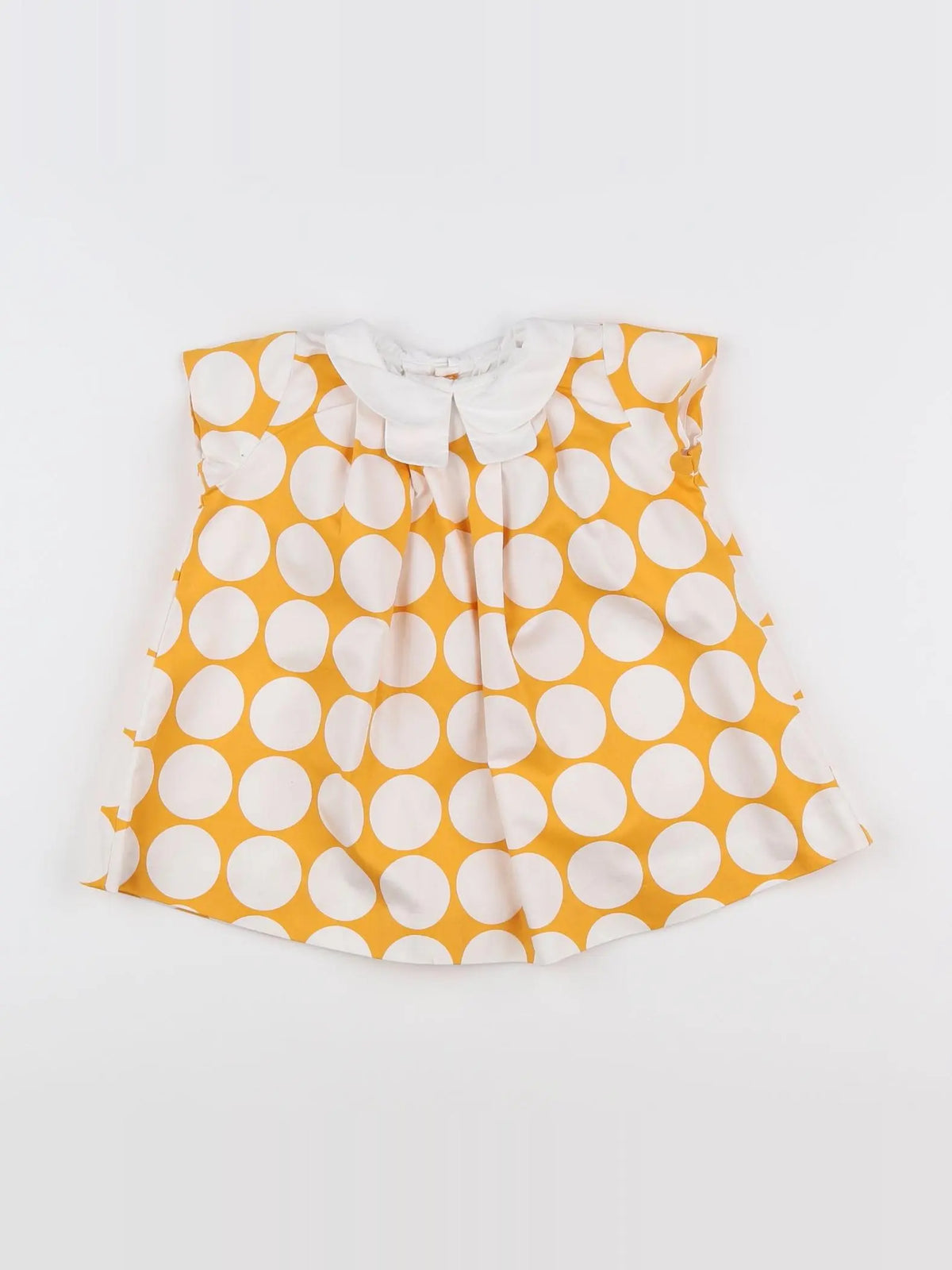 Jacadi - robe blanc, jaune - 12 mois