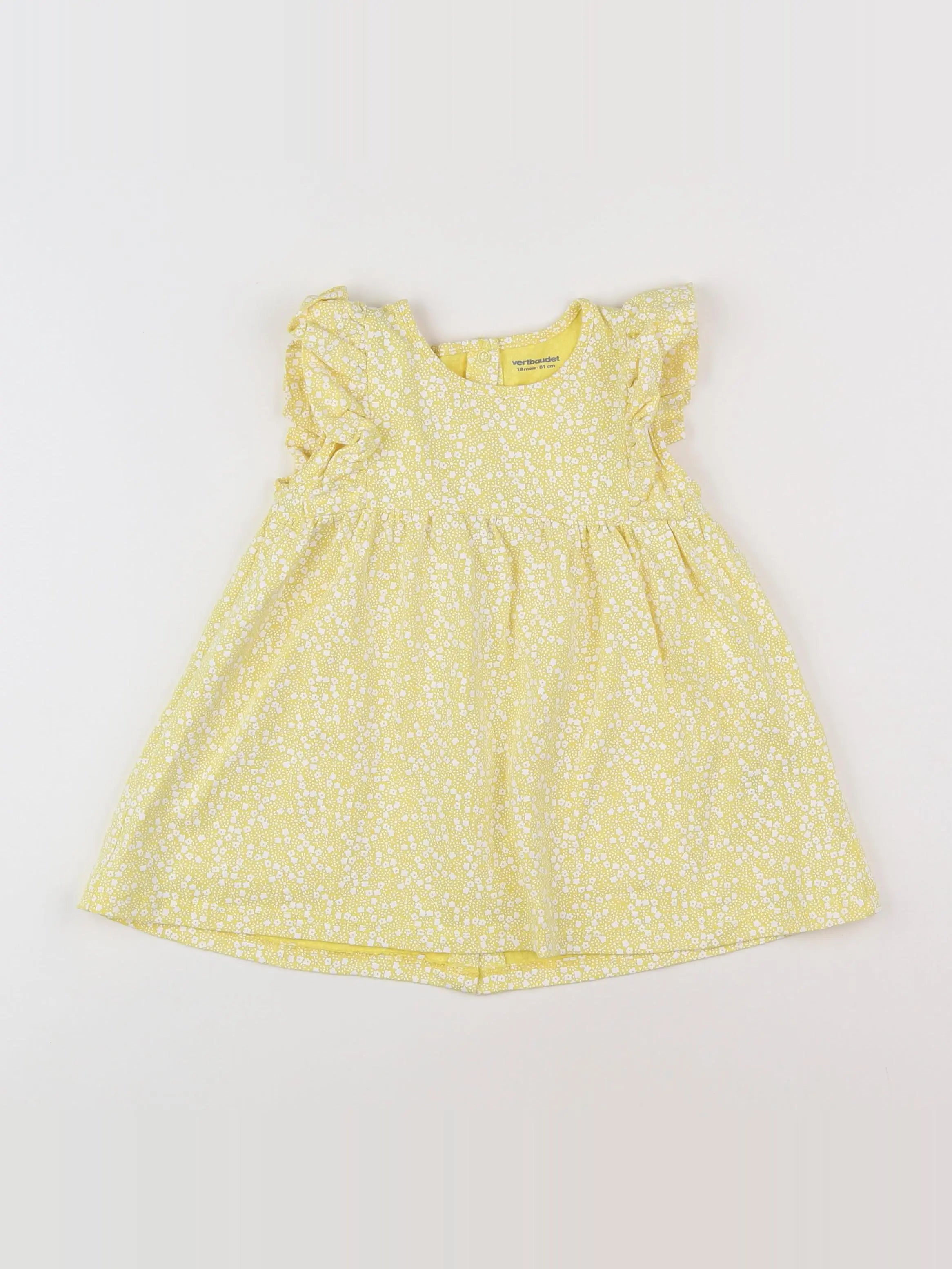 Vertbaudet - robe jaune - 18 mois