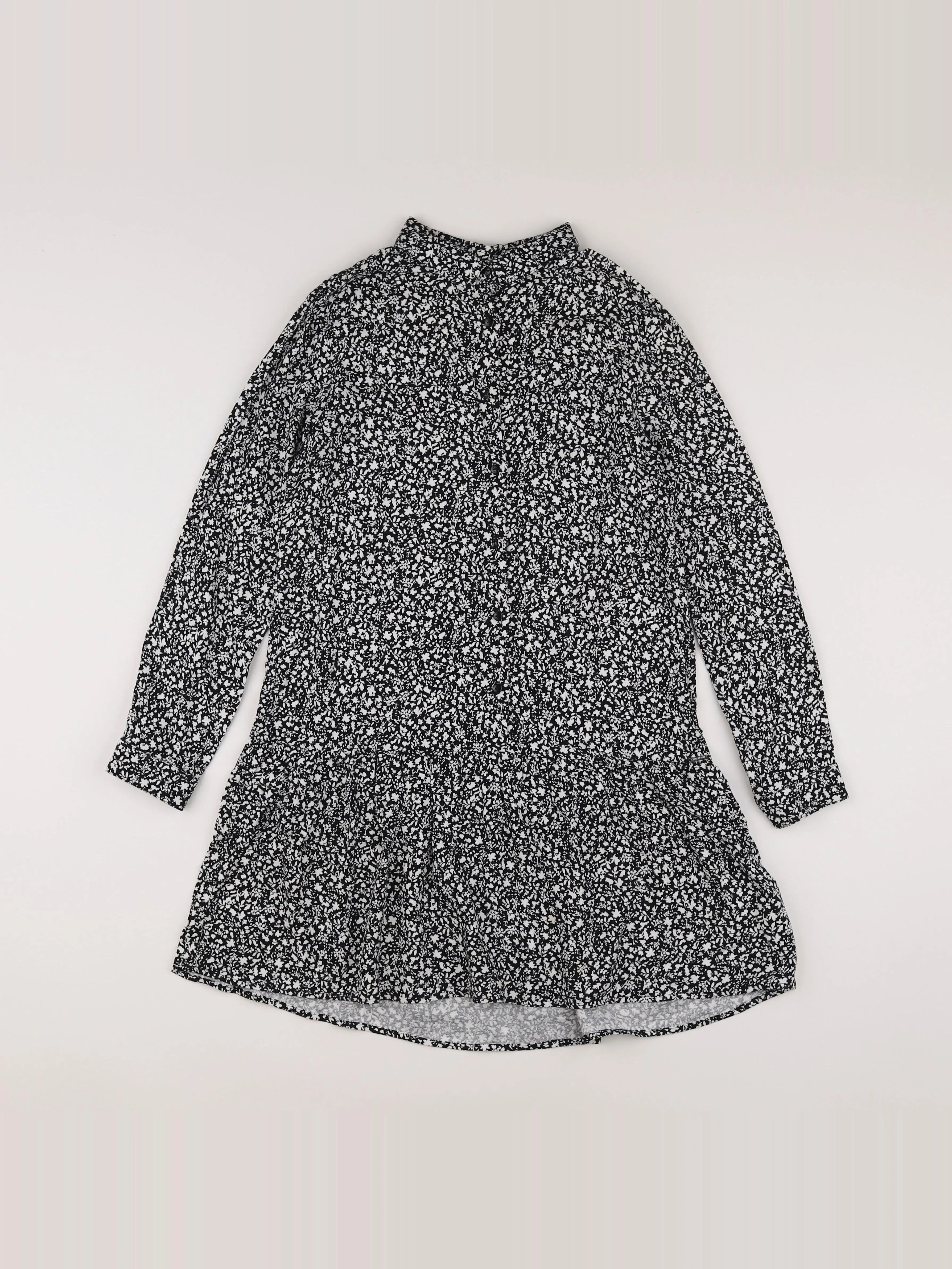 IKKS - robe blanc, noir - 12 ans