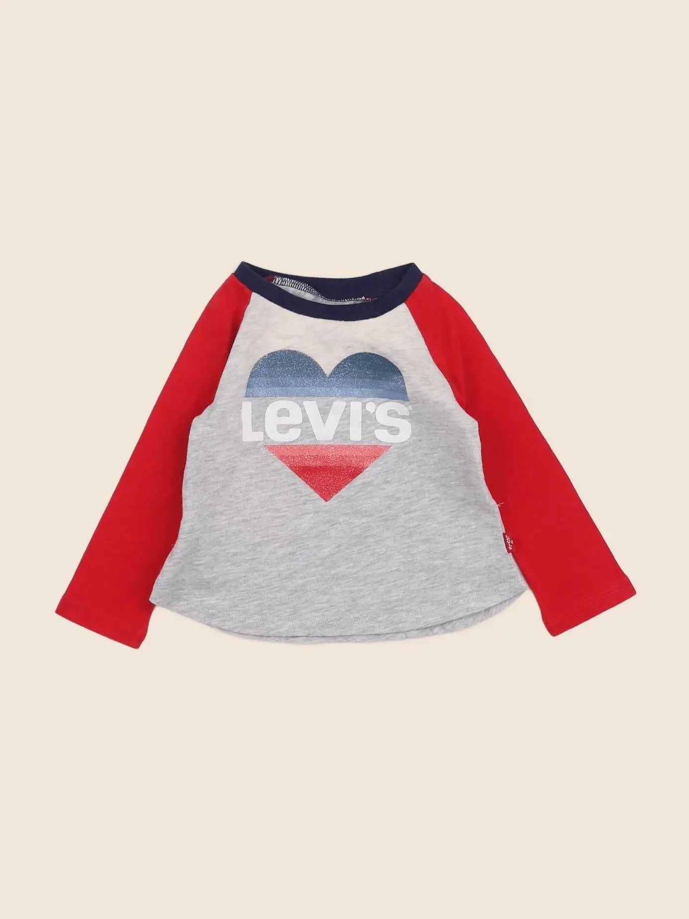 Levi's - tee-shirt gris, rouge - 12 mois